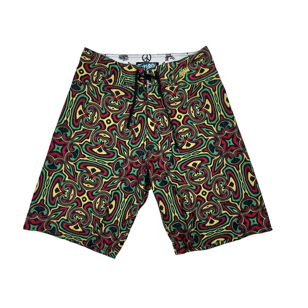 Ten-80 Rasta/Surfer Board Shorts- Waist 30‎